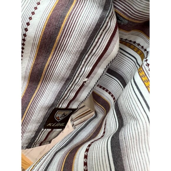 Kuhl Suncel Shirt Short sleeve button front XL Mens Extra large Striped Outdoors - Picture 3 of 9